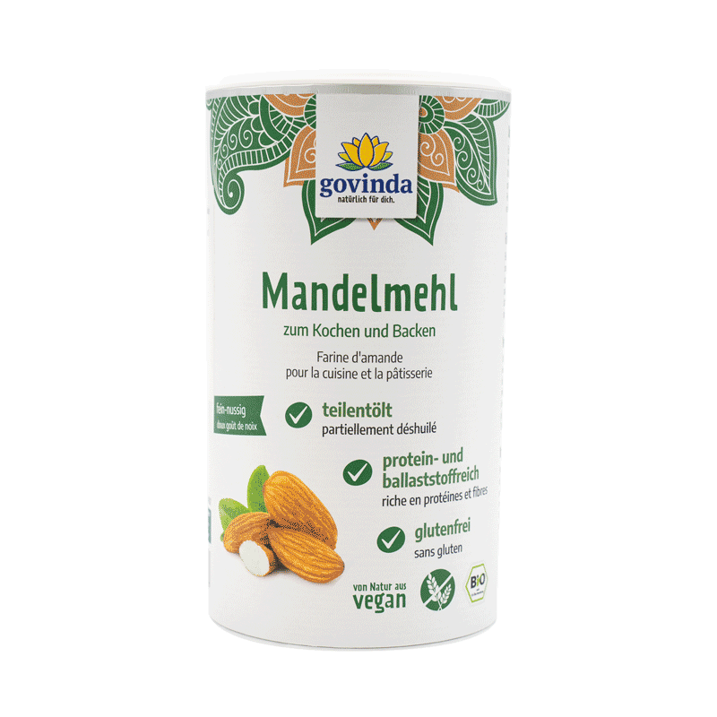 Mandel-Mehl – Nussig-süßes Aroma für Muffins, Kuchen, Pancakes und mehr | vegan ✓ 100 % natürlich ✓  glutenfrei ✓