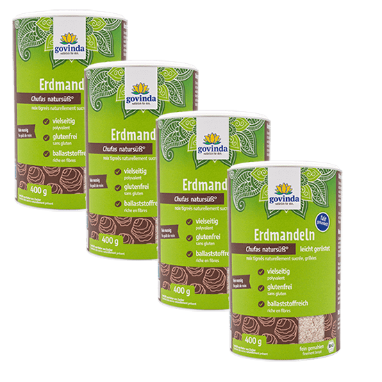 Erdmandeln gemahlen - geröstet Sparpack 4x400g