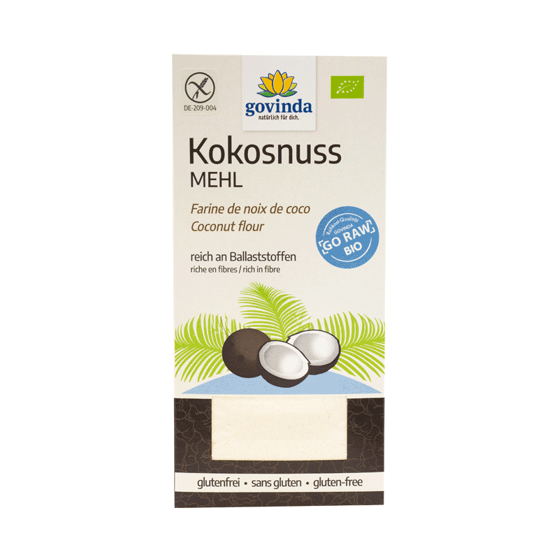 Kokosnuss-Mehl – Traumhaftes Kokos-Aroma mit seinem besonderen, exotischen Touch. | vegan ✓ glutenfrei ✓ Rohkost ✓